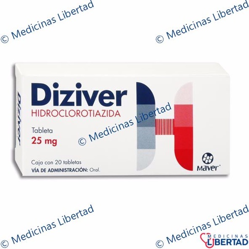 [7502009746383] DIZIVER 25MG TABLETAS C/20