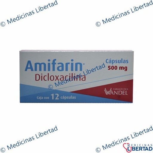 [7503001007106] DICLOXACILINA 500MG WANDEL CAPSULAS C/12