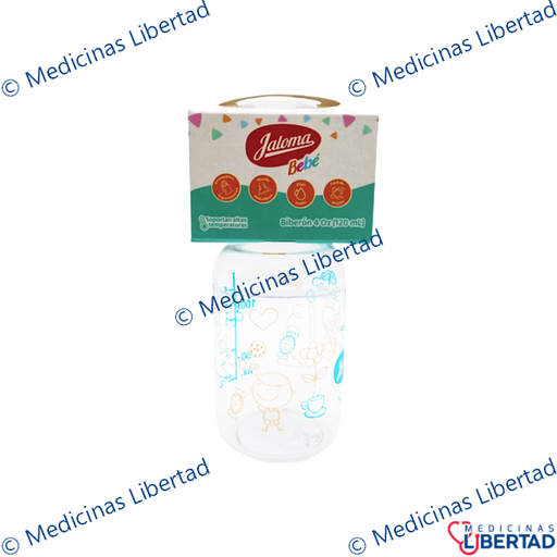 [759684151354] BIBERON 4OZ NIÑO JALOMA C/MAMILA SILICON