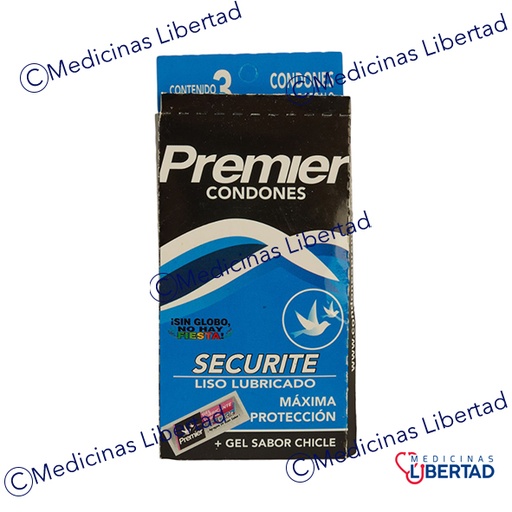 [7507736437658] PRESERVATIVOS PREMIER SECURITE (AZUL) CARTERA C/3