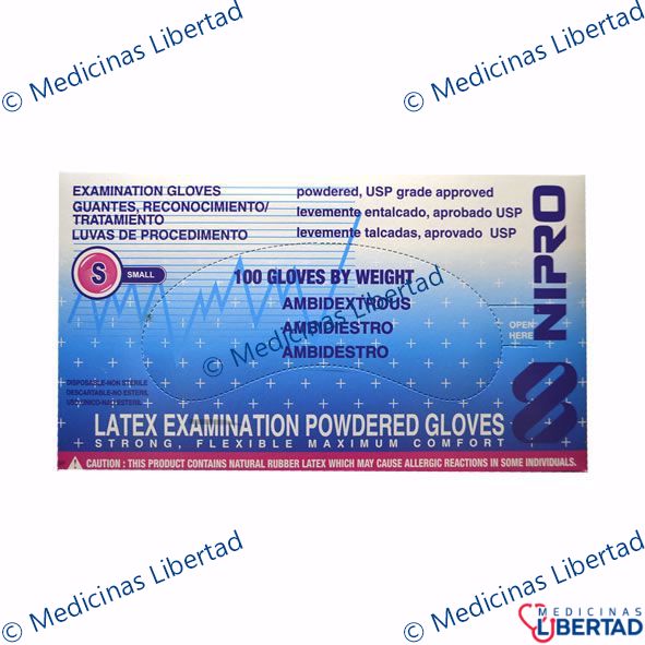 GUANTE NIPRO NO ESTERIL  -CHICO Caja - c/100