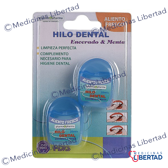 HILO DENTAL (PHARMA_PHARMA) C/2 PZAS ENCERADO 