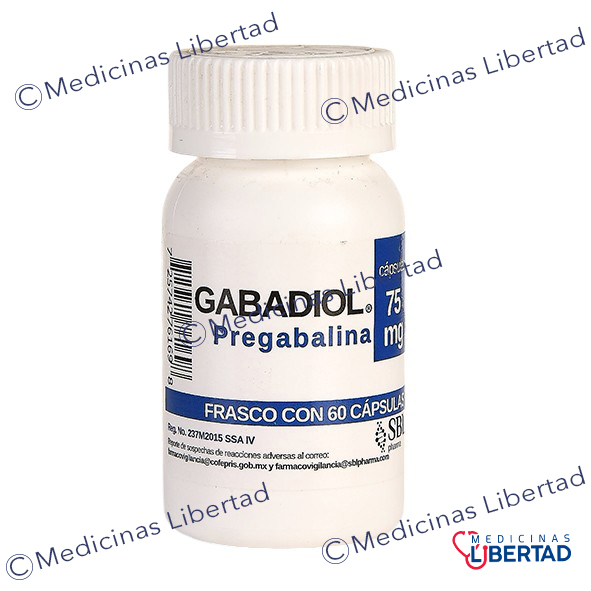 GABADIOL ( PREGABALINA )  75 MG C/60 CAPSULAS
