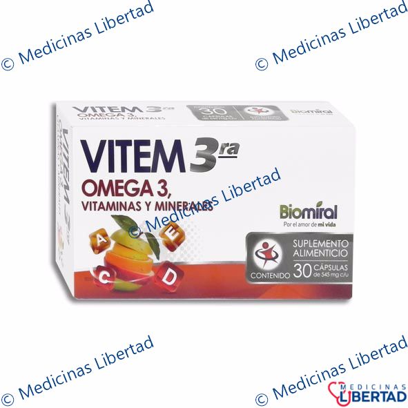 VITEM 3RA Capsulas c/30