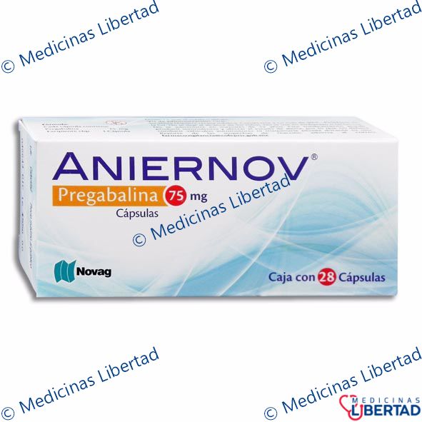 ANIERNOV 75MG Capsulas c/28