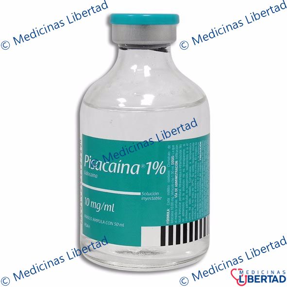 PISACAINA 1% - Solucion Inyectable - 50 ml