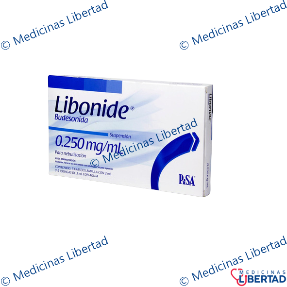 LIBONIDE(BUDESONIDA) .250MG C/5 AMPULAS