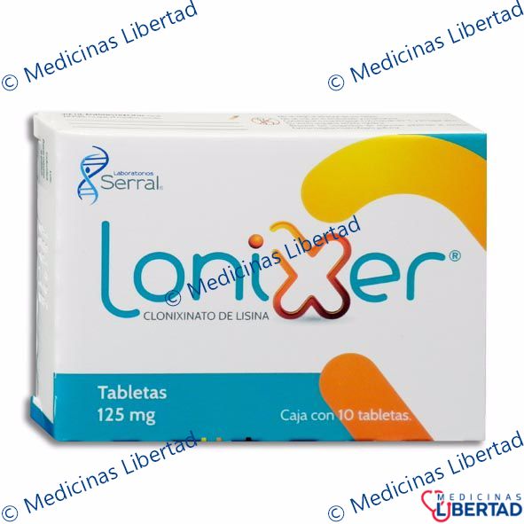 LONIXER TABLETAS 125MG C/10