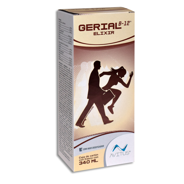 GERIAL B-12 ELIXIR - 340 ML