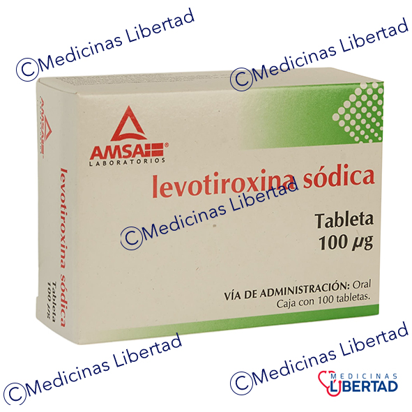 LEVOTIROXINA SODICA AMSA 100MG C/100 TABLETAS