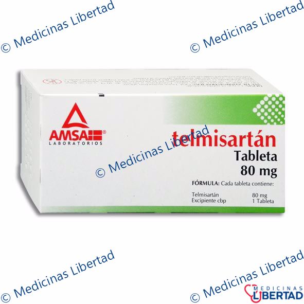 TELMISARTAN 80 MG AMSA - Tabletas - c/28