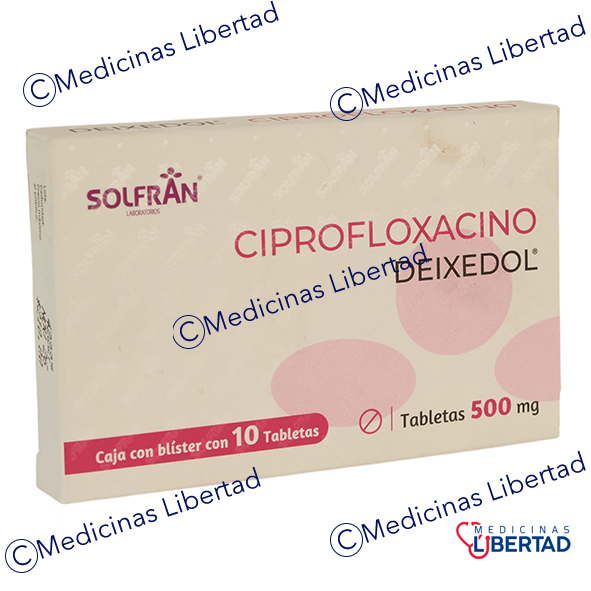 DEIXEDOL (CIPROFLOXACIONO) 500MG C/10 TABLETAS