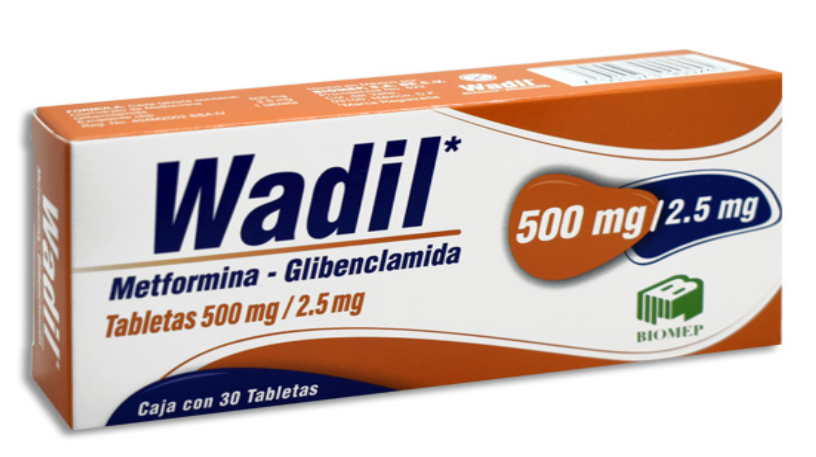WADIL TABLETAS 500/2.5MG  C/30
