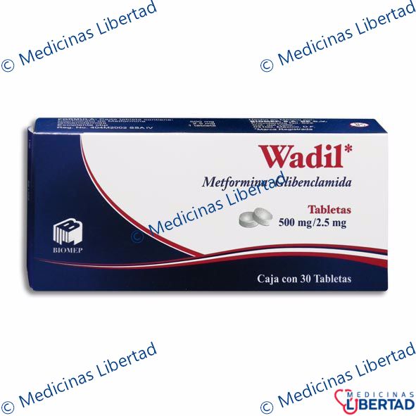 WADIL TABLETAS 500/2.5MG  C/30