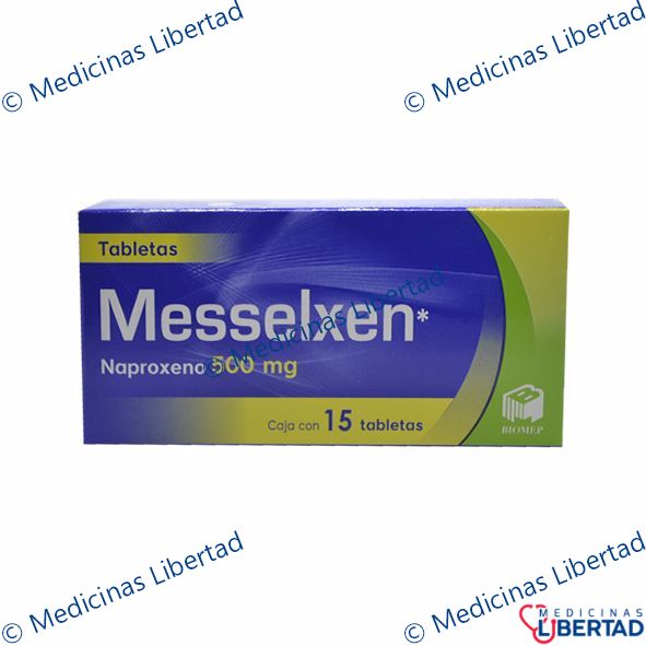 MESSELXEN 500 MG TABLETAS C/15