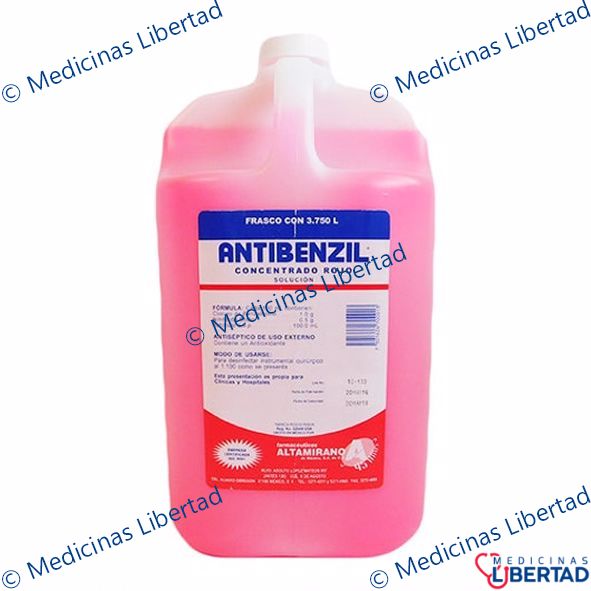 ANTIBENZIL / DERMOCLEEN CONCENTRADO - Galon - 3750 ml ( ROSA ) 