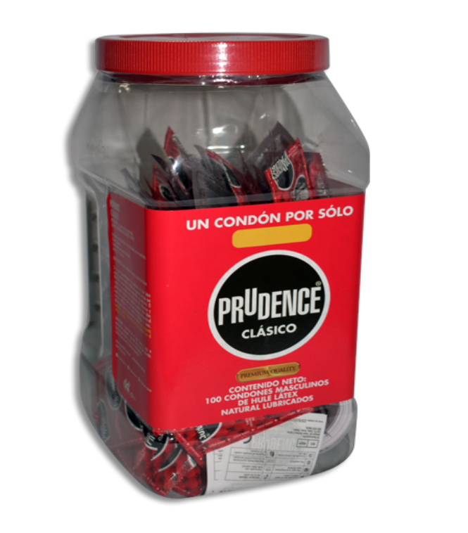 PRUDENCE CLASICO VITROLERO C/100 CONDONES