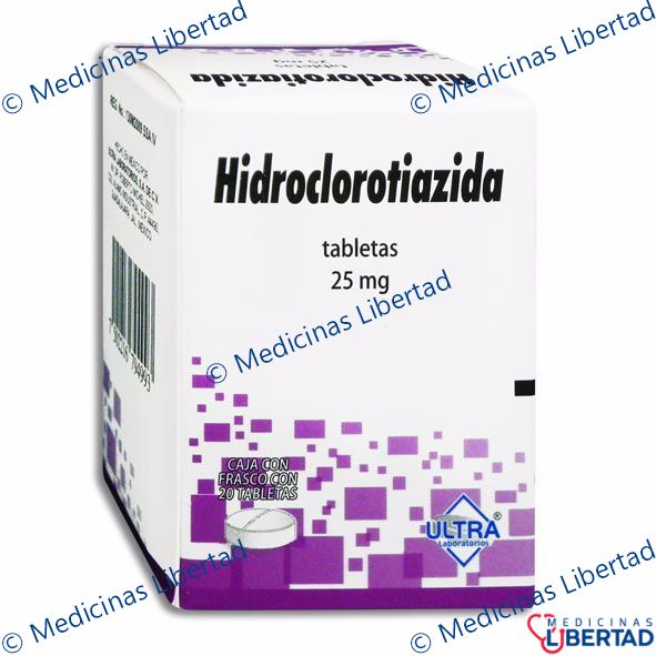 HIDROCLOROTIAZIDA GI ULTRA 25MG TABLETAS  C/20