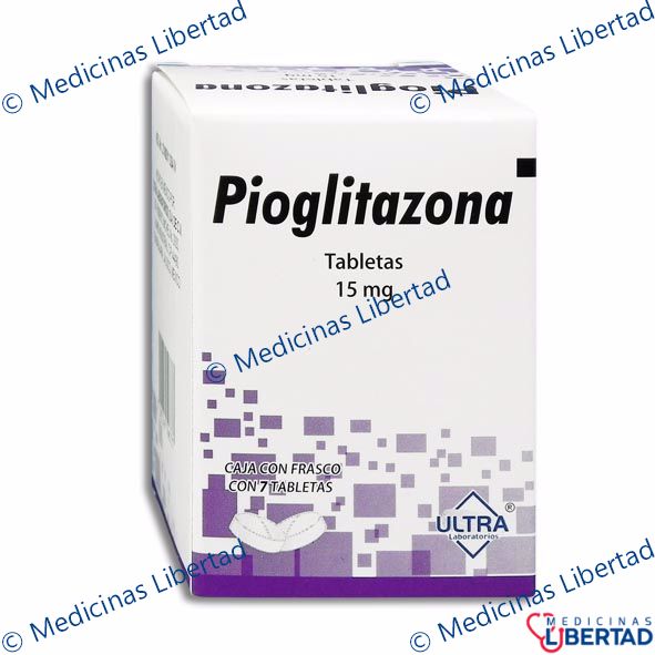 PIOGLITAZONA ULTRA 15 MG TABLETAS C/7