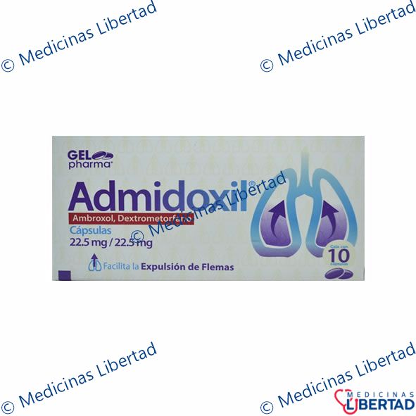 AMBROXOL DEXTROMETORFANO GELPHARMA/ADMIDOXIL CAP//10
