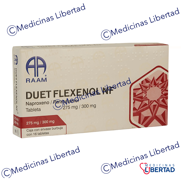 DUETFLEXENOL NF C/ 16 TABLETAS