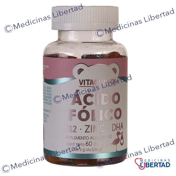 GOMITAS ACIDO FOLICO PRENATAL C/60 VITAGUMMY