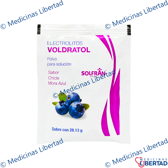 ELECTROLITOS VOLDRATOL SOBRE CON 28.13G CHICLE / MORA AZUL