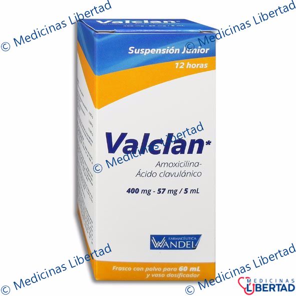VALCLAN JR 12H 400MG/57 MG5ML 60ml.
