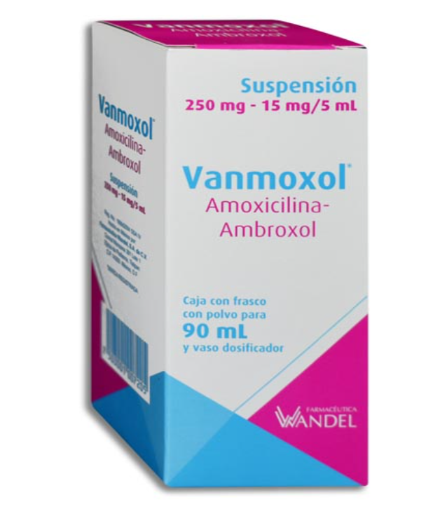 AMOXICILINA-AMBROXOL 250/15MG WANDEL Suspension 90 ml
