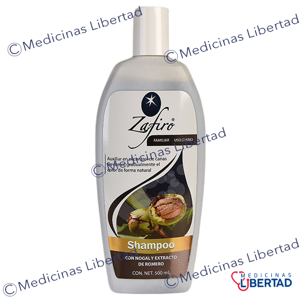 SHAMPOO ZAFIRO ROMERO Y NOGAL C/500ML