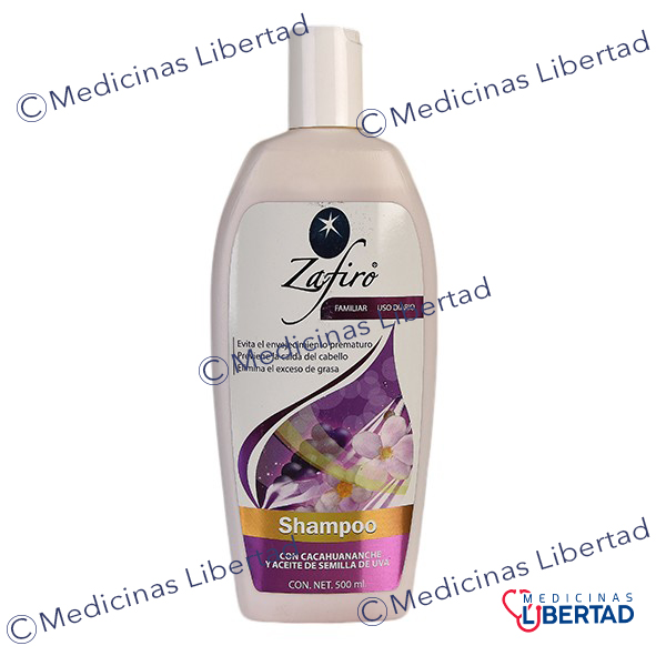SHAMPOO ZAFIRO CACAHUANANCHE C/500 ML