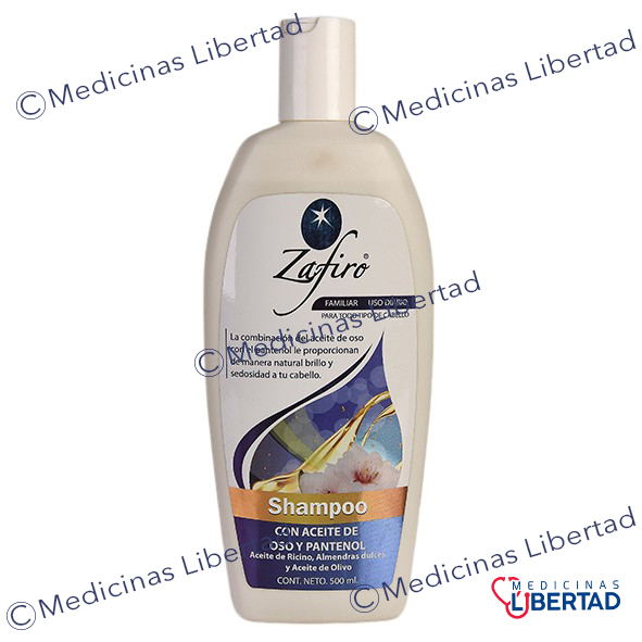 SHAMPOO ZAFIRO OSO C/500 ML