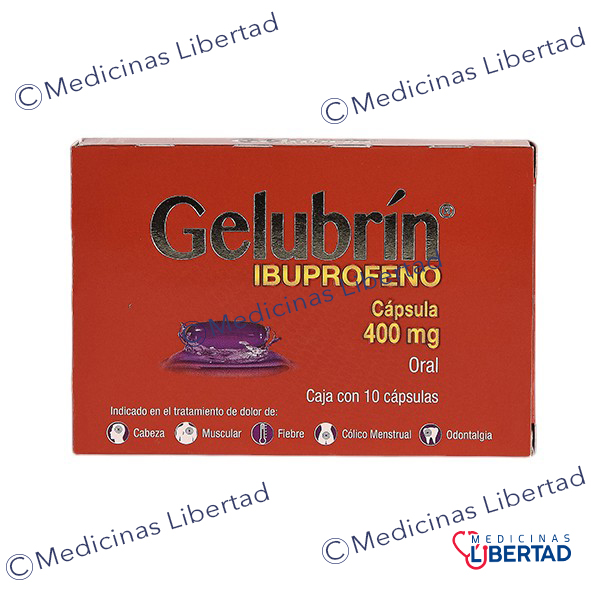 GELUBRIN (IBUPROFENO 400 MG) C/10 CAPSULAS