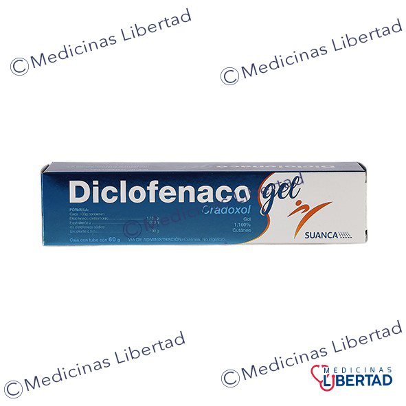 CRADOXOL (DICLOFENACO) GEL 1.160% C/60G