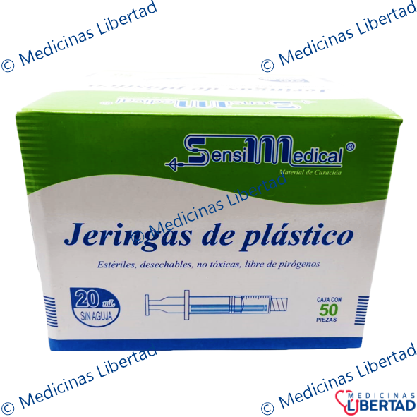 JERINGA 20ML S/A SENSIMEDICAL C/50 PZS
