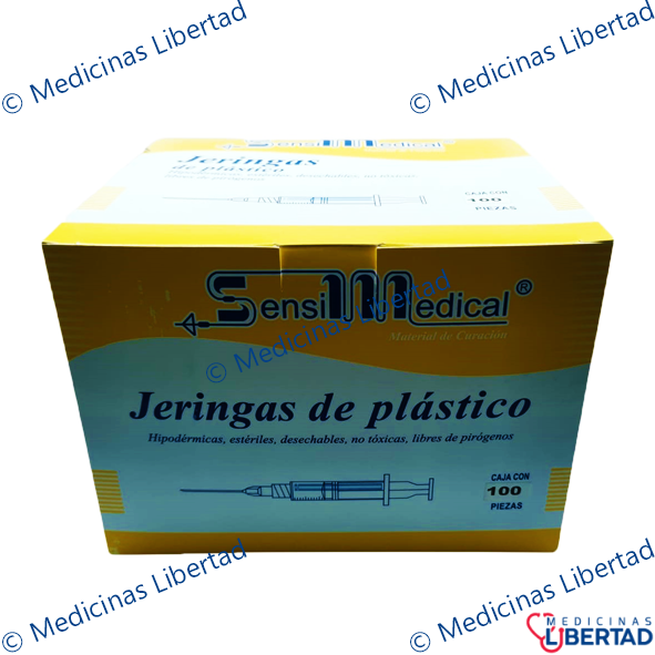 JERINGA 3ML 20X32 AMARILLA SENSIMEDICAL CAJA C/100