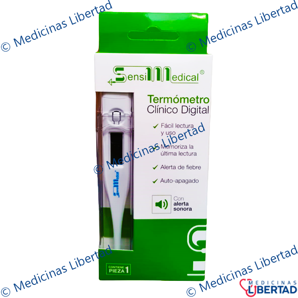 TERMOMETRO DIGITAL SENSIMEDICAL  1 PIEZA