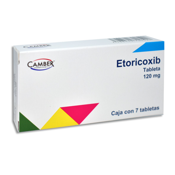 ETORICOXIB 120MG C/7 TABLETAS CAMBER