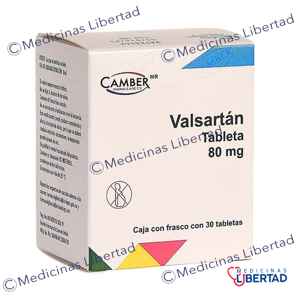VALSARTAN 80MG C/30 TABLETAS CAMBER