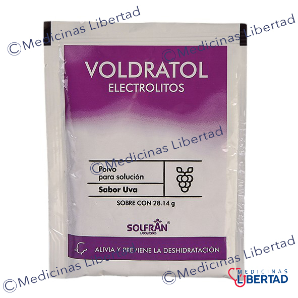 ELECTROLITOS VOLDRATOL 1PZ CON SOBRE CON 28.14G UVA
