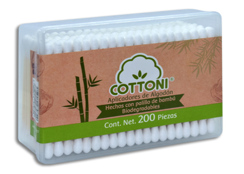 APLICADORES DE ALGODON COTTONI CAJA C/200