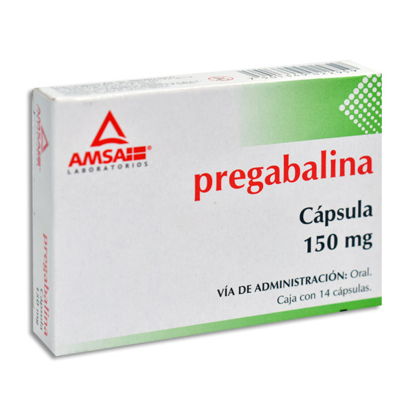 PREGABALINA 150 MG AMSA CAPSULAS C/14