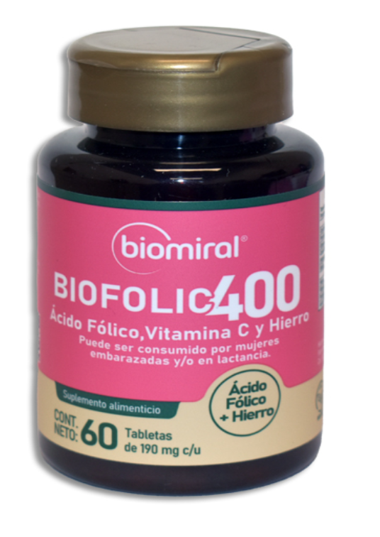 BIOFOLIC 400 TABLETAS C/60 