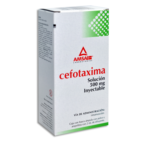 CEFOTAXIMA 500MG AMSA SOL INY C/1