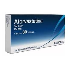 ATORVASTATINA 20 MG SUANCA C/30 TABLETAS