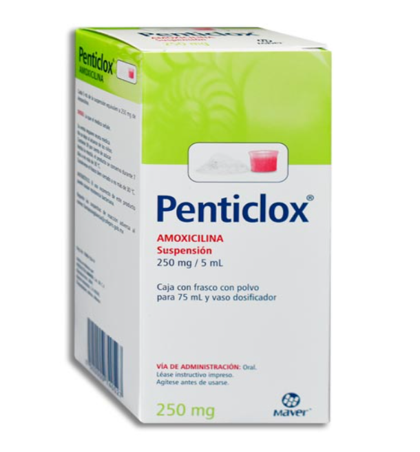 PENTICLOX SUSPENSIÓN  250MG  75 ML