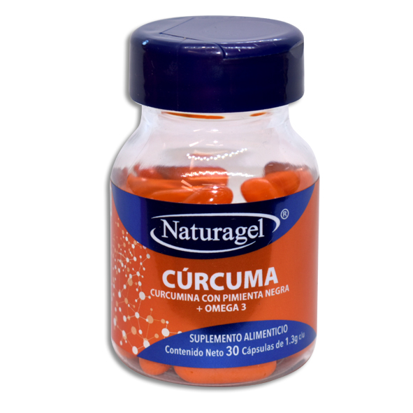 CURCUMA CON PIMIENTA NEGRA + OMEGA 3 NATURAGEL C/30 CAPSULAS