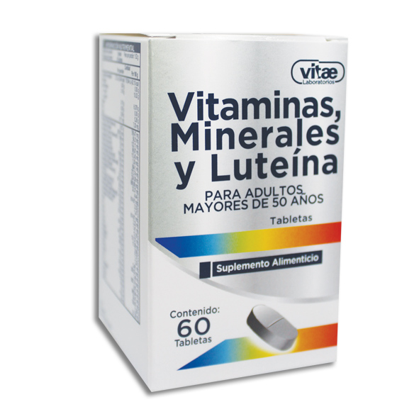 VITAMINAS, MINERALES Y LUTEINA VITAE Tabletas c/60