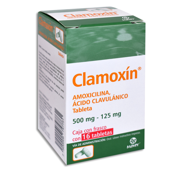 CLAMOXIN 500/125MG Tabletas c/16
