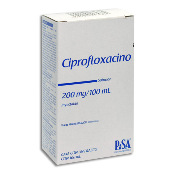 CIPROFLOXACINO 200MG PISA Solucion Inyectable 100 ml